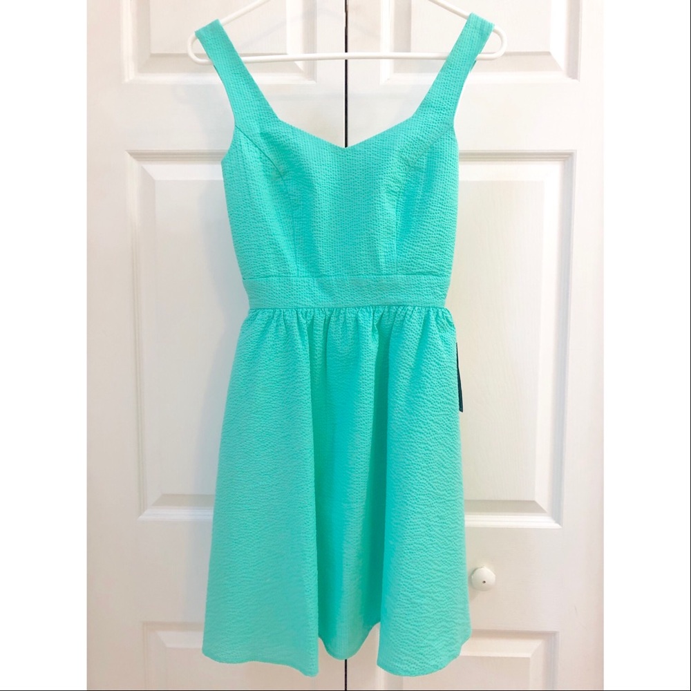 BNWT! Lauren James Garrison Seafoam Seersucker XS